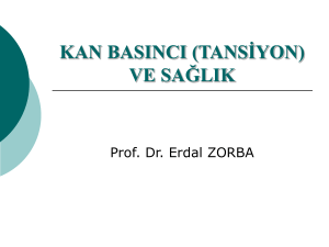 kan basıncı (tansiyon) - Prof. Dr. Erdal ZORBA