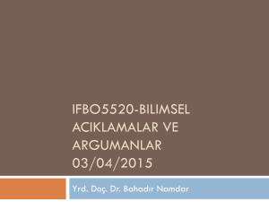 IFBO5520-Bilimsel ac*klamalar ve argumanlar 03/04/2015