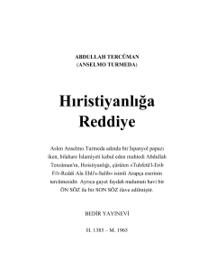 Hıristiyanlığa Reddiye