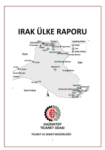 Irak Ülke Raporu - Gaziantep Ticaret Odası