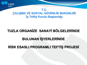 proje bilgilendirme - İstanbul Deri Organize Sanayi Bölgesi