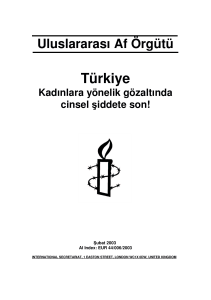 Türkiye - Uluslararası Af Örgütü