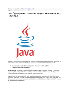 Java Öğreniyorum – Geliştirme Araçları Kurulumu (Linux)
