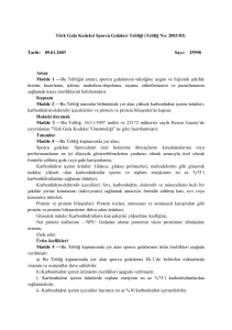 Türk Gıda Kodeksi Sporcu Gıdaları Tebliği (Tebliğ No: 2003/03