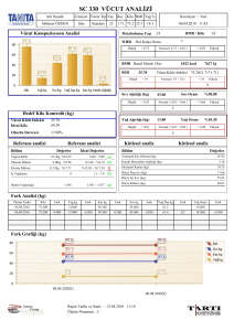 SC 330 VÜCUT ANALİZİ