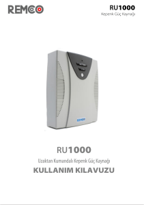 Kepenk Güç Kaynağı - RU1000 - Remco Motor ve Kontrol Sistemleri