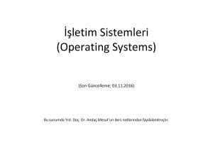 İşletim Sistemleri (Operating Systems)