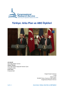 Türkiye: Arka Plan ve ABD İlişkileri