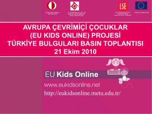 Slide 1 - EU Kids Online III Türkiye