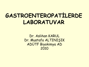 gastroenteropatilerde laboratuvar