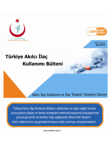 Cilt:2 Sayı:3 Mart 2015 - Türkiye İlaç ve Tıbbi Cihaz Kurumu