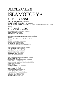 uluslararası - International Islamophobia Conference