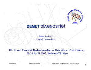 Demet Diyagnostiği (İlhan Tapan, Uludağ Üniversitesi)