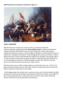 ABD Donanmasının kuruluşu ile `Osmanlı`nın ilgisi ne ? CEMAL