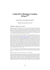 Çoklu DNA Hizalama Yazılımı DNmA