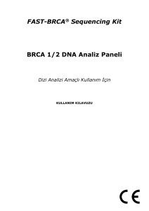 FAST-BRCA® Sequencing Kit BRCA 1/2 DNA Analiz Paneli
