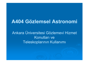 A404 Gözlemsel Astronomi