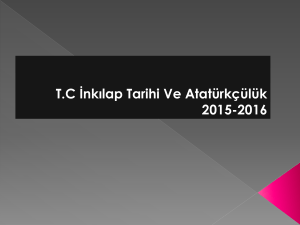 TC İnkılap Tarihi Ve Atatürkçülük 2015-2016 TC