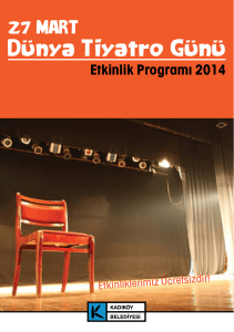 Dünya Tiyatro Günü - Kadıköy Belediyesi