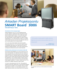Arkadan Projeksiyonlu SMART Board 3000i