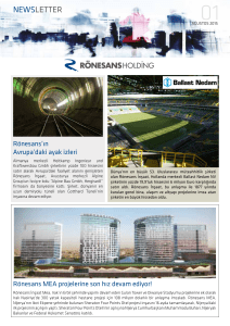 newsletter - Rönesans Holding