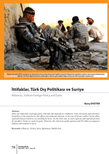 İttifaklar, Türk Dış Politikası ve Suriye