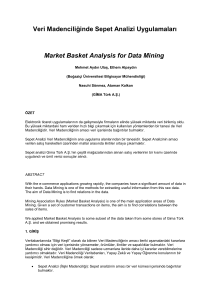 Market Basket Analysis for Data Mining - CMPE