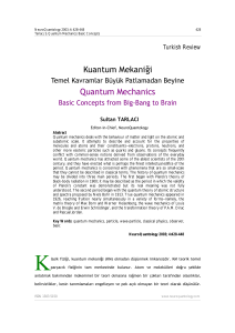 Kuantum Mekaniği Quantum Mechanics