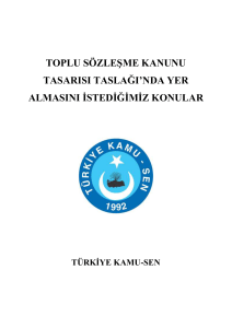 türkiye kamu-sen`in 4688 sayılı kamu görevlileri - Türk Eğitim-Sen