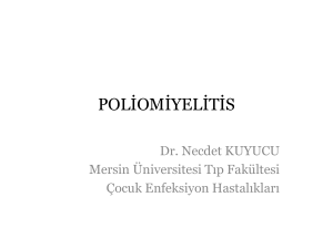 poliomiyelitis - Türkiye Milli Pediatri Derneği