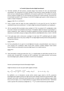 Isı Transferi Çalışma Soruları (doğal konveksiyon) 1. Termofan