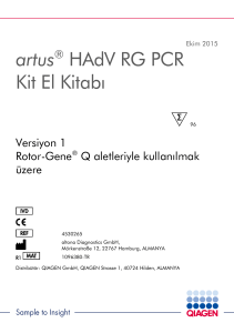 artus® HAdV RG PCR Kit El Kitabı
