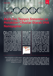 Akıllı ilaç Taşıyıcı Sistemler ve Moleküler Cihazlar Olarak DNA