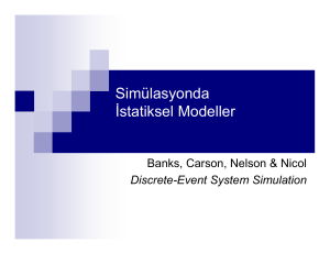 Simülasyonda İstatiksel Modeller