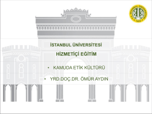 PowerPoint Sunusu - İstanbul Üniversitesi