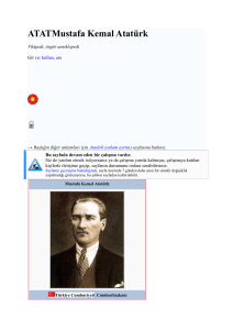 ATATMustafa Kemal Atatürk