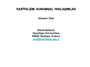 kapitalizm - Hacettepe Üniversitesi