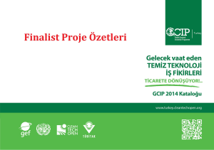 Tüm Finalist Proje Özetleri - Turkey Cleantech Open Accelerator
