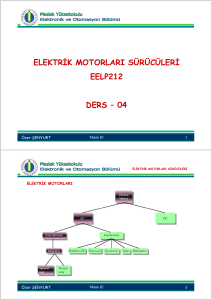 elektrđk motorları sürücülerđ eelp212 ders