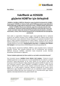 KOSGEB - VakıfBank
