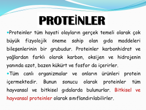 Peptitler Ve Proteinler