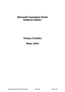 Sunucu/CAL - Microsoft Volume Licensing