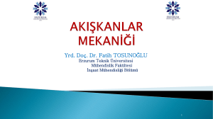 akışkanlar mekaniği - Erzurum Teknik Üniversitesi