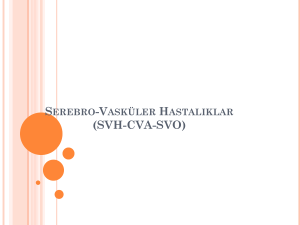 Serebro-Vasküler Hastal*klar (SVH-CVA-SVO)