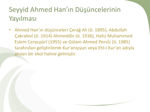 Oryantalistik Hadis Ara*t*rmalar*n*n Tarihi ve Kültürel Arka