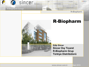 R-Biopharm - Sincer Dış Ticaret
