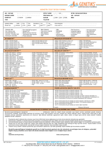 genetik test istek formu
