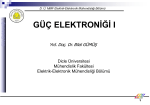 D. Ü. MMF Elektrik-Elektronik Mühendisliği Bölümü