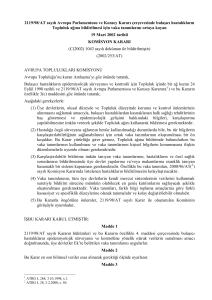 2000/96at sayılı kararda listelenmiş bulaşıcı hastalıklar için vaka