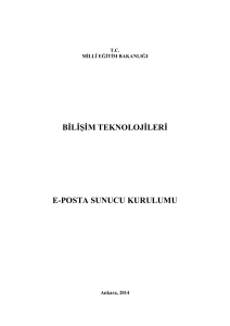 bilişim teknolojileri e-posta sunucu kurulumu